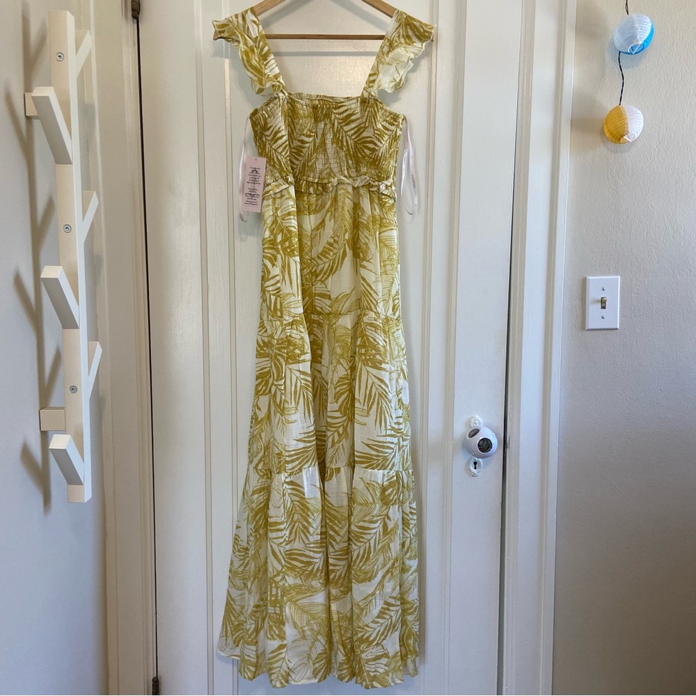 Nanette Lepore Smocked Palm print maxi dress - Picture 6 of 6